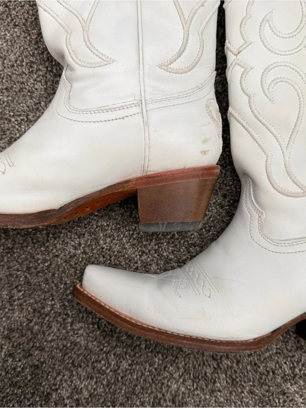 CORRAL WOMEN'S MATCHING STITCH PATTERN & INLAY TALL WESTERN BOOTS - SNIP TOE